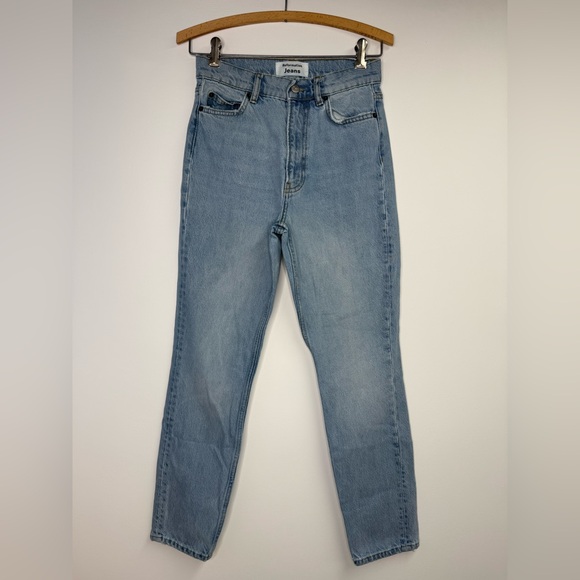 Reformation Tahoe 23 Light Blue Straight Leg Jeans - Picture 2 of 5